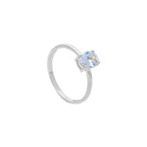 18 Karat Weissgoldring mit Zirkonia - 269850